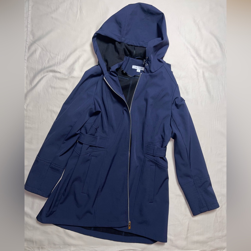 Via Spiga Coat With Hoodie